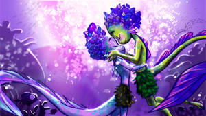 Disney Luca Sea Monster Purple Aesthetic Wallpaper