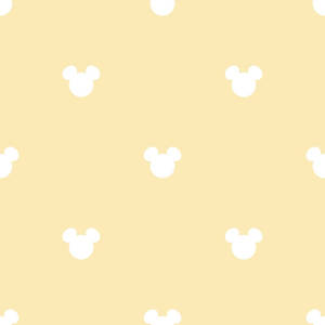Disney Pattern With Mickey Mouse Head Wallpaper