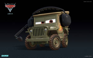 Disney Pixar Sarge Cars 2 Wallpaper