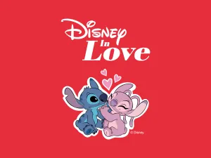 Disney Stitchand Angel In Love Wallpaper