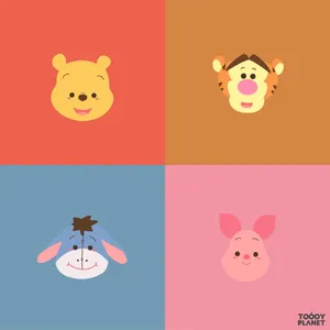 Disney Winnie The Pooh Baby Versions Wallpaper