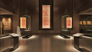 Displays Inside The Museum Of Islamic Art Wallpaper