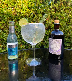 Distinctive Monkey 47 Gin And Tonic Cocktail Wallpaper