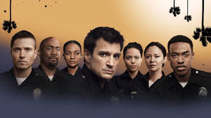 Distinguished Actor Nathan Fillion In 'the Rookie' Wallpaper