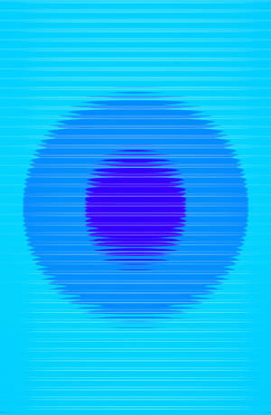 Distorted Blue Circles Mobile 3d Wallpaper