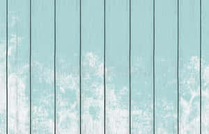 Distressed Teal Wooden Planks Background Wallpaper