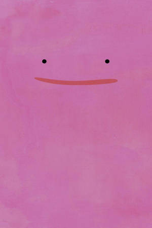 Ditto Red Smile Wallpaper