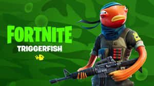 Dive Into The Fashionable Fortnite Fishstick! Wallpaper