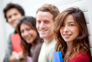 Diverse Groupof Students Smiling Wallpaper