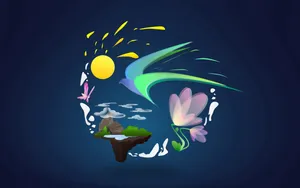 Diverse Nature Art Wallpaper