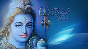 Divine 3d Render Of Bholenath Closeup Wallpaper