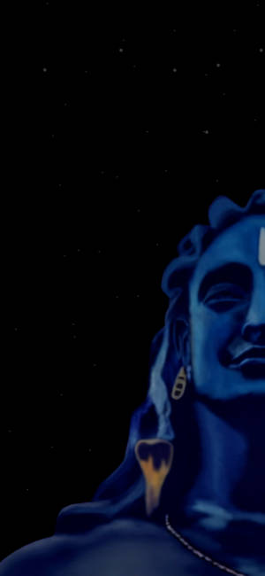 Divine Portrait Of Adiyogi Shiva Wallpaper