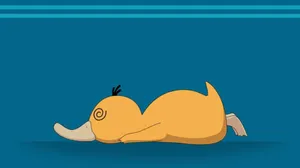 Dizzy Yellow Psyduck Wallpaper