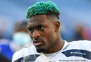 Dk Metcalf Green Hair Wallpaper