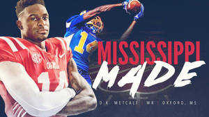 Dk Metcalf Mississippi Made Wallpaper