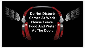 Do Not Disturb Gamer At Work Wallpaper