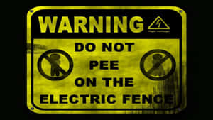 Do Not Pee Warning Wallpaper