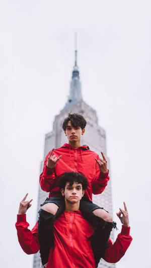 Dobre Brothers In Red Jackets Wallpaper