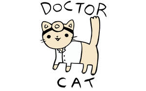 Doctor Cat Wallpaper