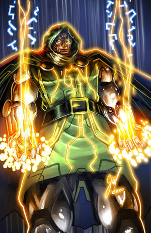 Doctor Doom Gauntlet Lasers Wallpaper