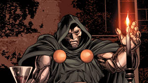 Doctor Doom With Candle Wallpaper
