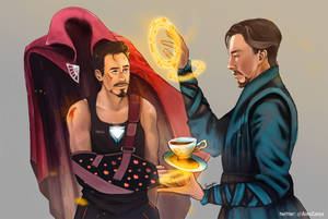 Doctor Strange Tony Stark Wallpaper
