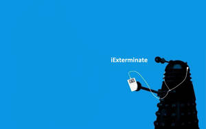 Doctor Who Dalek Blue Wallpaper