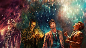 Doctor Who Sparkling Color Artwork Wallpaper