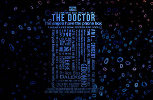 Doctor Who Words Abstract Wallpaper