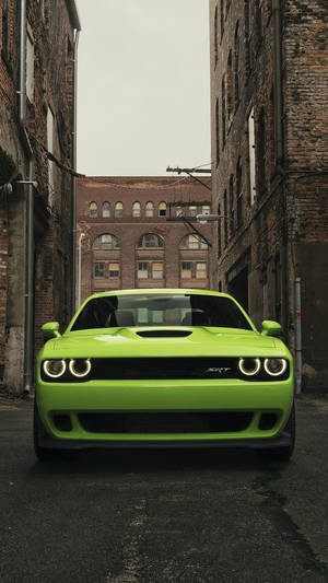 Dodge Challenger In The City Wallpaper