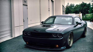 Dodge Challenger With Gold Rims Wallpaper