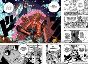 Doflamingo And Kuzan Manga Panel Wallpaper