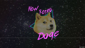 Doge Meme Retro Wave Wallpaper