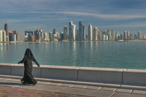 Doha Riverview City Wallpaper