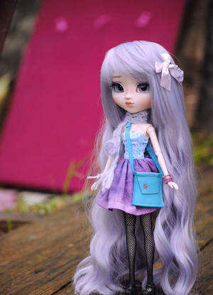 Doll With Lavender Hair Wallpaper