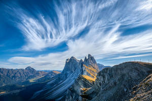 Dolomites Mountains In Italy Wallpaper