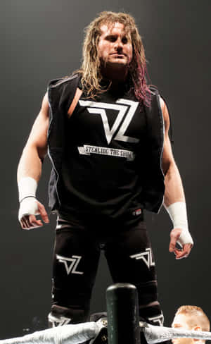 Dolph Ziggler, Renowned Wwe Champion In Action Wallpaper