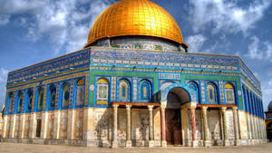 Dome Of The Rock Closeup Angle Wallpaper