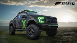 Dominant Drive With The Ford Pickup Truck In Forza 7 Wallpaper