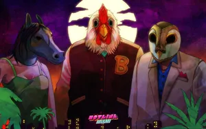 Don Juan, Richard, And Rasmus Hotline Miami Wallpaper