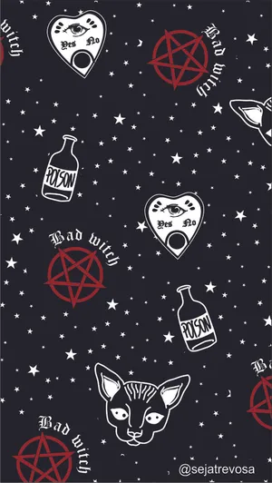 Don't Be Afraid Of The Halloween Witch, Embrace The Style! Wallpaper