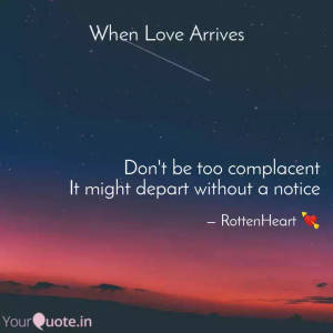 Don't Be Complacent Wallpaper