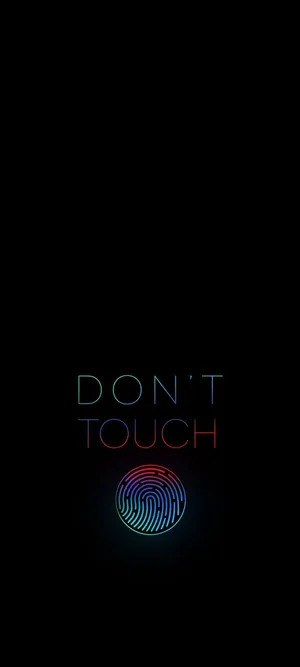 Don't Touch Fingerprint Phone Wallpaper