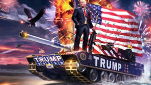 Donald Trump Tank Wallpaper