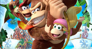 Donkey Kong - Popular Video Game Character Standing Proudly Wallpaper