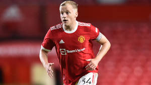 Donny Van De Beek Manchester United Jersey Wallpaper