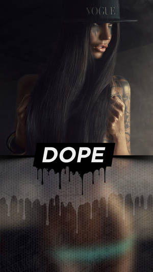Dope - A Woman With Tattoos And A Hat Wallpaper