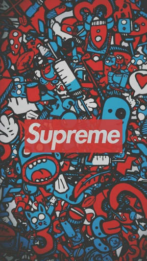 Dope Supreme Doodle Art Wallpaper