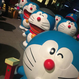 Doraemon 3d Statue Models Wallpaper