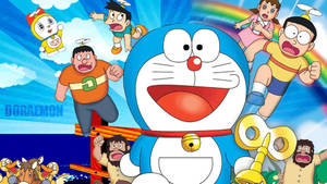 Doraemon And Nobita Art Wallpaper